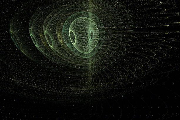istock Detailed conceptual rendering for technology, science, mathematics, and global communication themes. Also useful for virtual reality, artifical intelligence, etc. Stock photo background. 1257889354