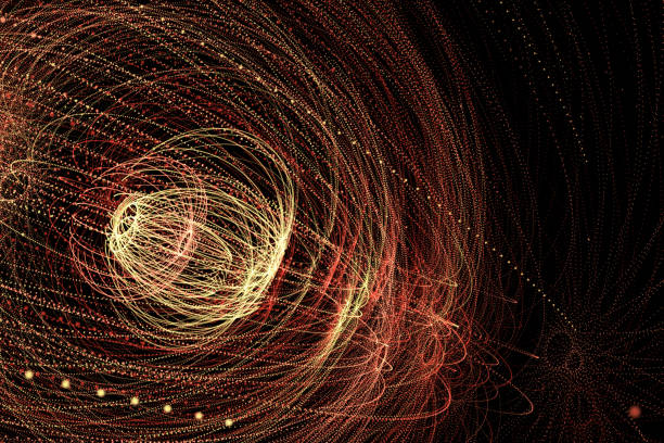 istock Detailed conceptual rendering for technology, science, mathematics, and global communication themes. Also useful for virtual reality, artifical intelligence, etc. Stock photo background. 1257889925