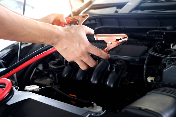 istock Car maintenance technician He is checking the auto engine, car inspection center. 1257892184