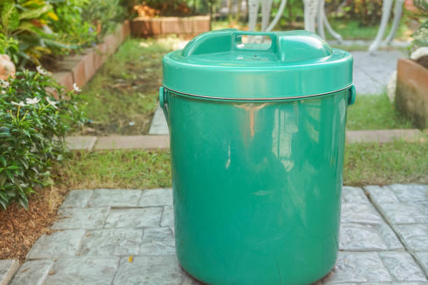 istock green ice bucket for picnic at park 1257892930