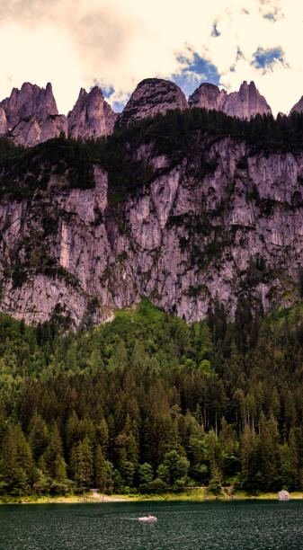 istock Mountains bordering the Gosausee lake 1257897926