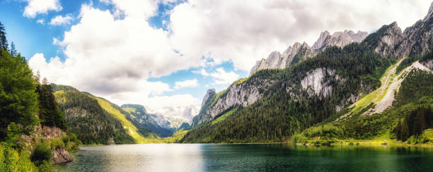 istock Summer view of lake Gosausee , Austria 1257897987