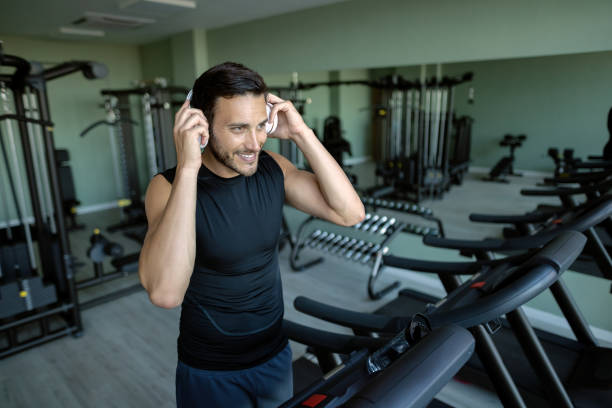 istock Running with good music is a best motivation! 1257904402