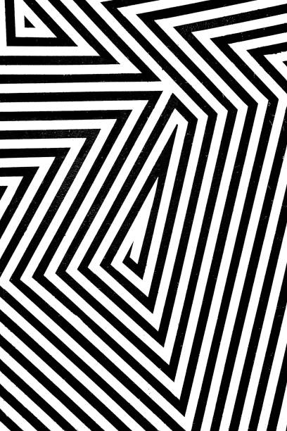 psychedelic geometric pattern with strong contrast