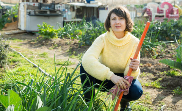 istock Woman working in garden 1257909962