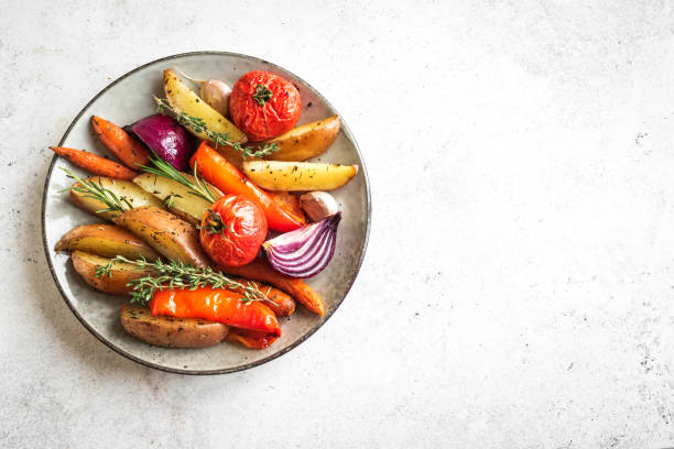 istock Baked seasonal vegetables 1257912920