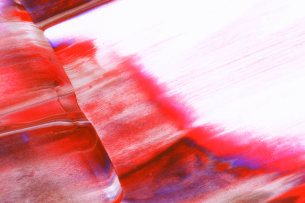 istock Red White Blue Paint Mixed Swirl Vibrant Color 1257914346