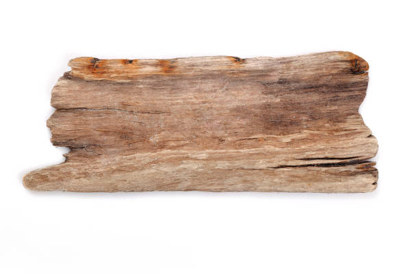 driftwood plywood wood grain white background jetsam - driftwood wood textured isolated imagens e fotografias de stock