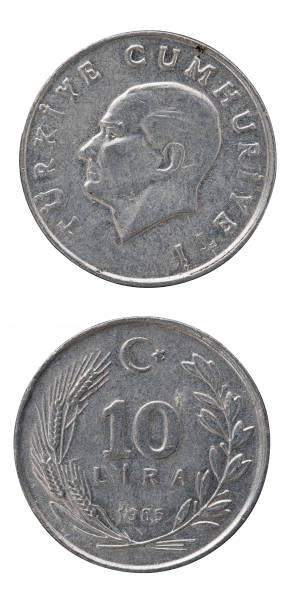 istock Old 10 Turkish Lira Coin 1257917004