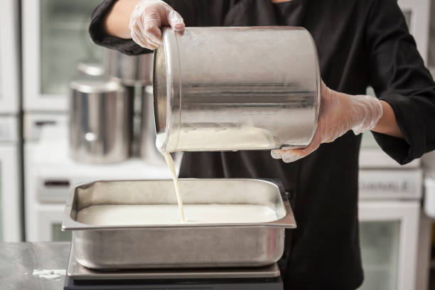 istock Making Of Ice Cream in the professional kitchen 1257921560