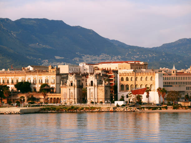 istock Palermo, Porta del Sole seen from the sea. 1257923821