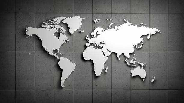 istock World map in front of concrete wall 1257925929