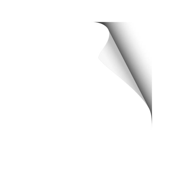 istock Page curl of upper right corner of white sheet. Element for advertising. Template paper design. 1257933936
