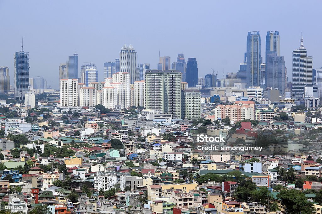Expansão urbana makati cidade de manila, Filipinas - Foto de stock de Makati royalty-free