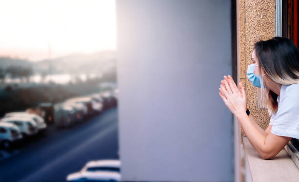 Girl female on isolation