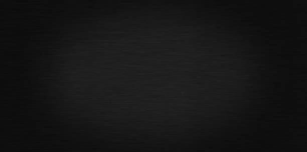 istock Polished black metal background. Striped abstract texture 1257939606