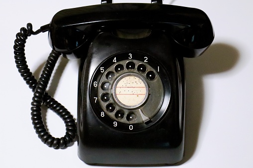 This is a retro dial phone.