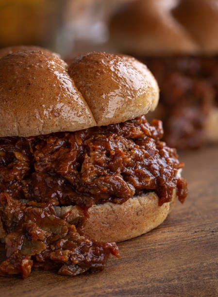 istock Barbecue Beef Sandwich on a Bun 1257943418