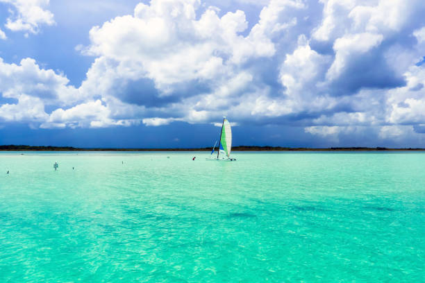 Bacalar Lagoon, Quintana Roo / Mexico stock photo