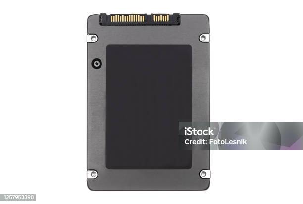 Ssd Solid State Drive Isolated On White Bacground Stock Photo - Download Image Now - Spatholobus Suberectus Dunn, Hard Drive, Disk