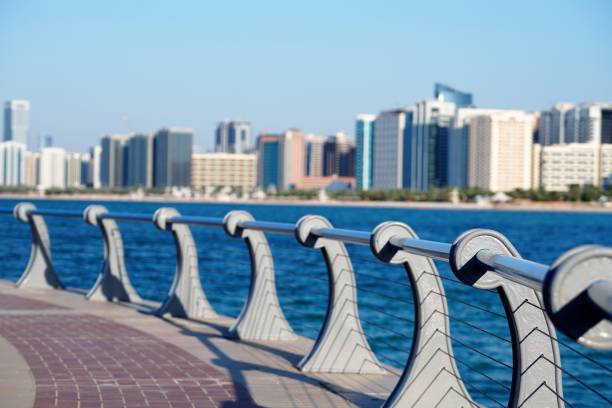 istock Embankment in Abu Dhabi by downtown coastline 1257955361
