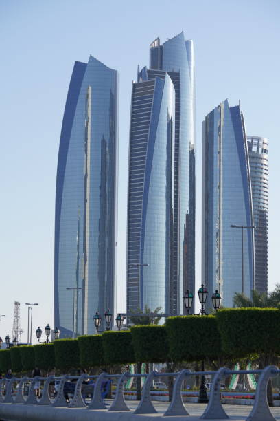 istock Scenic view on Abu Dhabi skyscrapers 1257955424