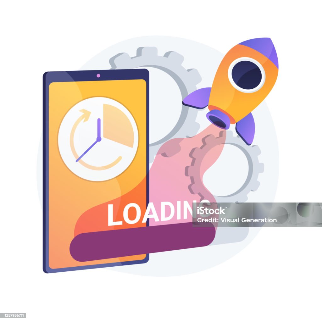 Boost Loading Vector Loading Speed Boost Vector Concept Metaphor Stock Illustration ...