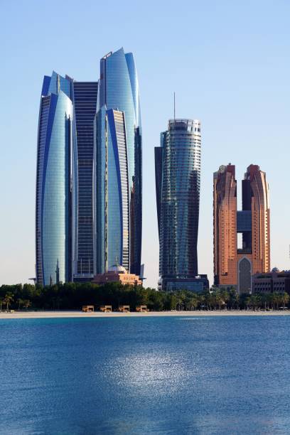 istock Scenic view on Abu Dhabi skyscrapers 1257957032