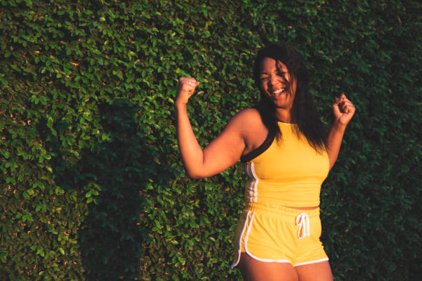 istock Woman strength, determination, healthy lifestyle 1257964360