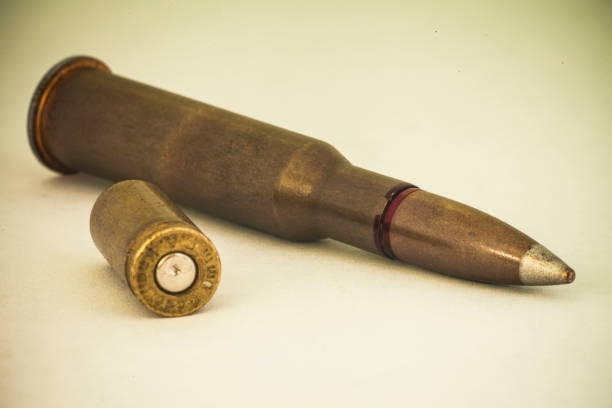 istock The gunshot or bullets on a white background. 1257965985
