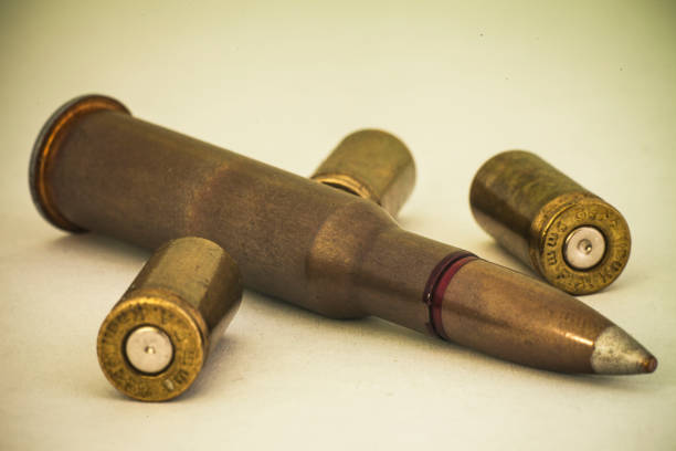 istock The gunshot or bullets on a white background. 1257965991