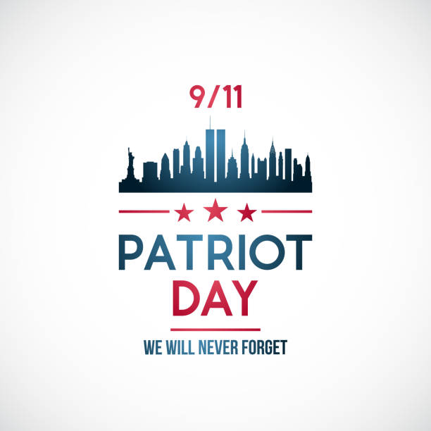 istock 911, Patriot day background. Patriot day vector banner with New York skyline and text Never forget. 1257966137