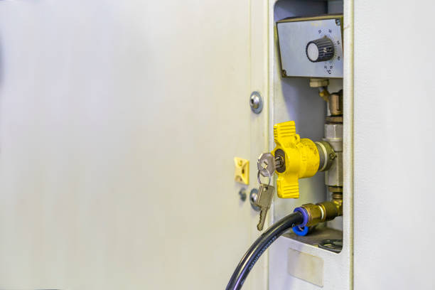 istock key pressure and  transmitter switch for control air compressor and temperature of industrial machine with copy space 1257967280
