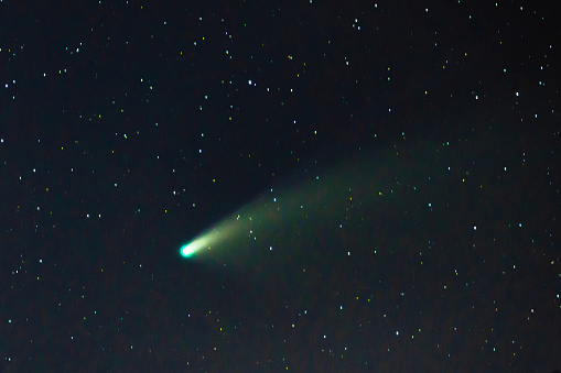 Coment C/2020 F3 NEOWISE is closest to Earth during the month of July 2020. Here as seen from northeastern Brazil.