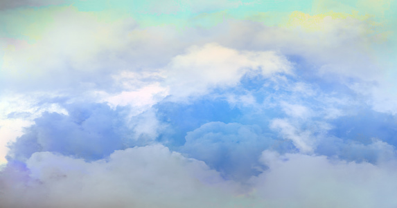 Abstract background in the form of clouds. View from above.