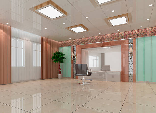 istock 3D hair salon, barber shop 125798109