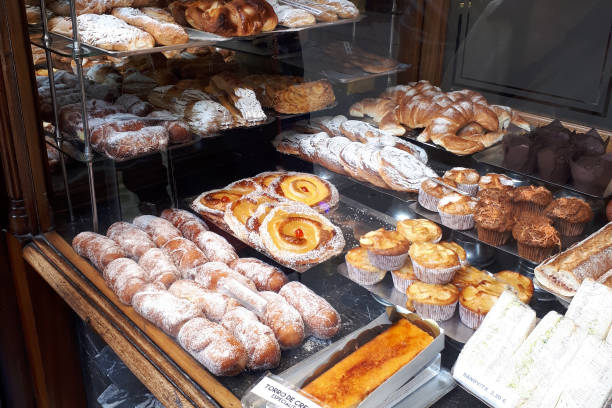 istock baking flour on the shelves in the bakery 1257981343