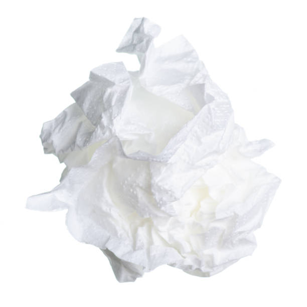 istock Crumpled napkin sanitary 1257981947