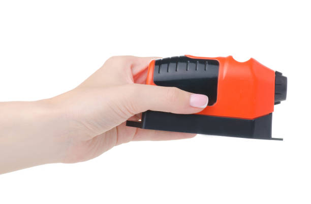 istock Hand holding laser building level 1257982712