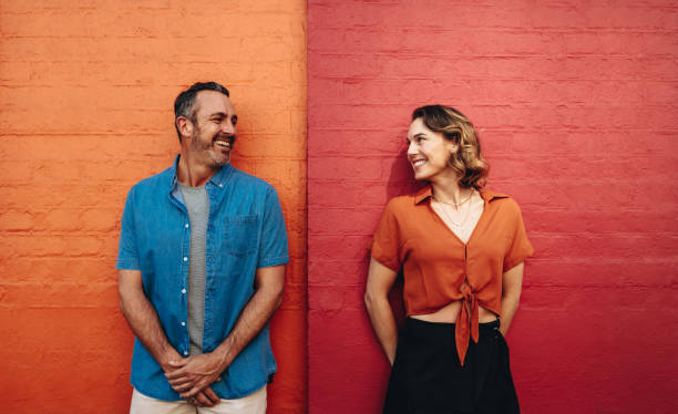 istock Couple in love looking at each other 1257982940