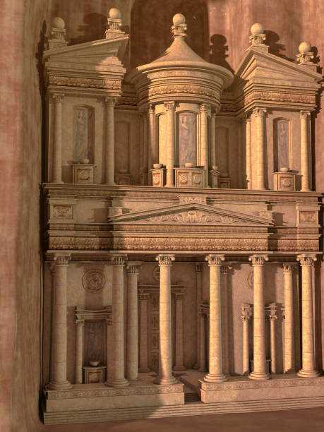 istock Temple with columns and doors. 1257986931