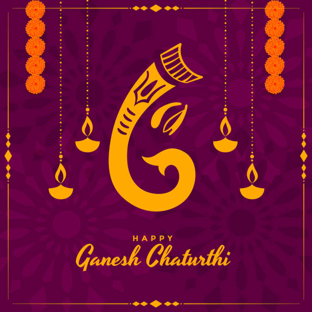 indian lord ganesh utsav festival card design indian lord ganesh utsav festival card design 32330 stock illustrations