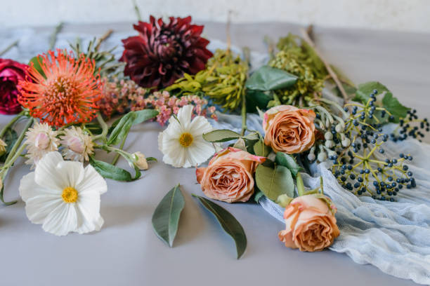 istock assorted flowers prepaired for bouqet 1258000149