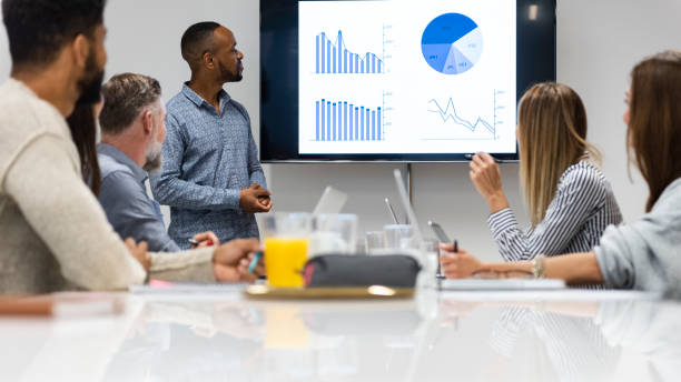 istock Group of young people on board meeting 1258011371