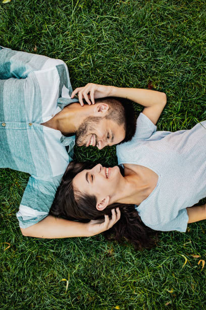 Close up of young couple