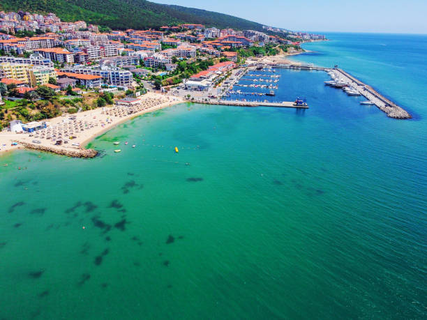 istock Panoramic view of the port 1258019495
