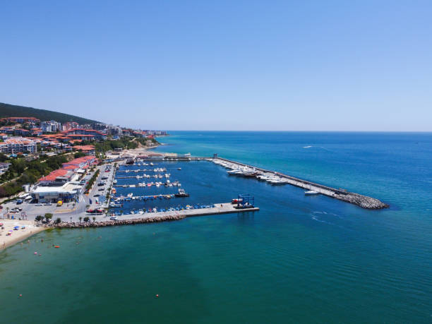 istock Panoramic view of the port 1258019504