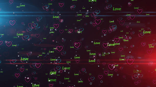 istock Cyber love symbols illustration 1258026012