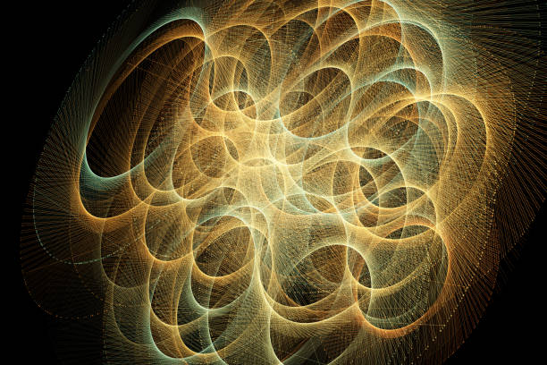 istock Detailed conceptual rendering for pure science and mathematics themes. Also useful for advanced concepts like artifical intelligence and machine learning. Stock photo background. 1258030917