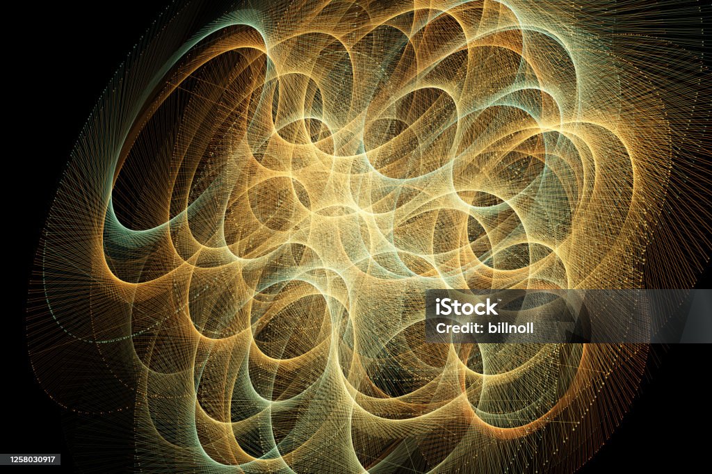 Detailed conceptual rendering for pure science and mathematics themes. Also useful for advanced concepts like artifical intelligence and machine learning. Stock photo background. Detailed high resolution stock photo background created with particles designed to represent a variety of concepts including science, mathematics, communication, etc.. Also useful as a psychedelic or abstract art background for a number of non-technical themes. Solid black background for easy composition. Sine Wave Stock Photo